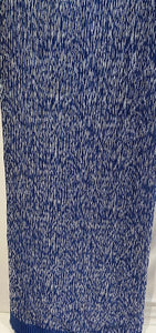 Blue silver pleated crush 60" width fabric 6140