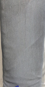 Grey silver pleated crush 60" width fabric 5127