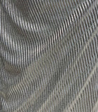 Sliver pleated crush 60" width fabric 6195