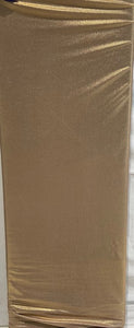 Gold shimmer 60" width stretchable fabric 4215