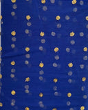 Blue sequin with allover Net Embroidered fabric 5413