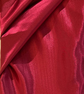 Red imported satin 60" width fabric 1908