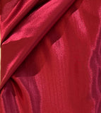 Red imported satin 60" width fabric 1908