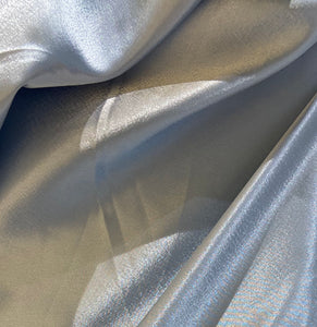 Grey imported satin 60" width fabric 1908