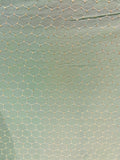 Pista green thread and sequin all over georgette embroidered fabric 1001