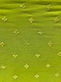 Green thread and sequin butta georgette embroidered fabric 2569