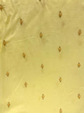 Yellow thread sequin and pearl butta georgette embroidered fabric 2112