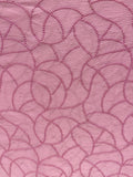 Onion pink sequin and thread butta chinon embroidered fabric 1058