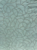 Earthy blue sequin and thread butta chinon embroidered fabric 1058