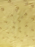 Yellow sequin and thread butta chinon embroidered fabric 1871