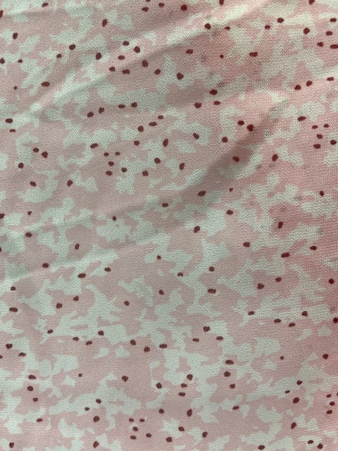 Pink abstract georgette printed fabric 4845