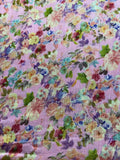 Pink floral bhagalpuri silk printed fabric 4807