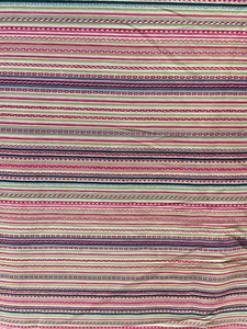 Beige pink stripes satin printed 3532