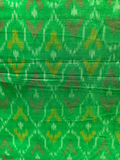 Green cotton silk fabric 9869