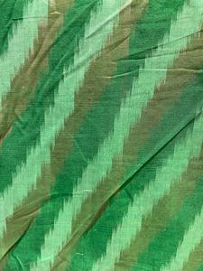 Green cotton silk fabric 9078